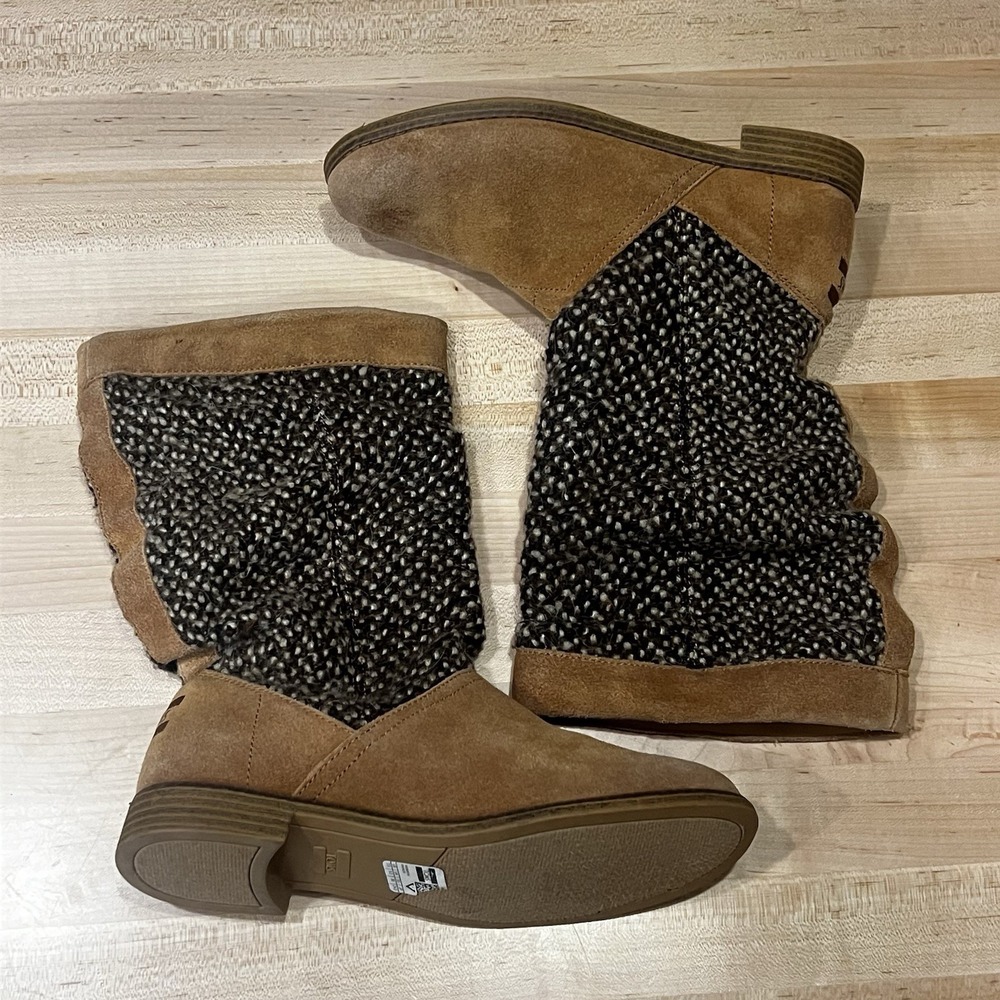 Toms Sierra Slouch Boots, Women's Size‎ 7.5 US Tan, Calf-Length